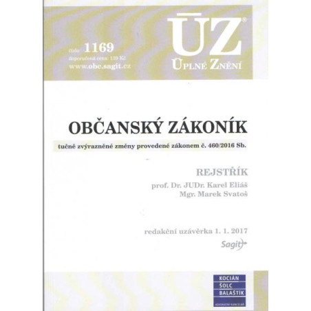 ÚZ č.1169 Občanský zákoník 2017