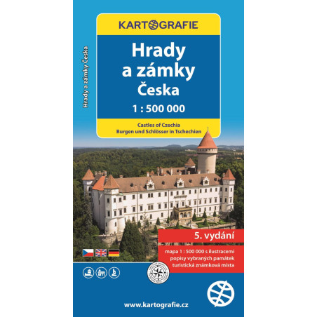 Hrady a zámky Česka 1 : 500 000
