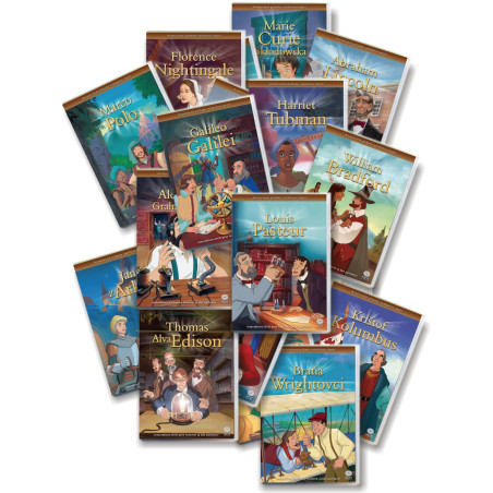 Animované príbehy velikánov dejín - Celá séria (20xDVD)