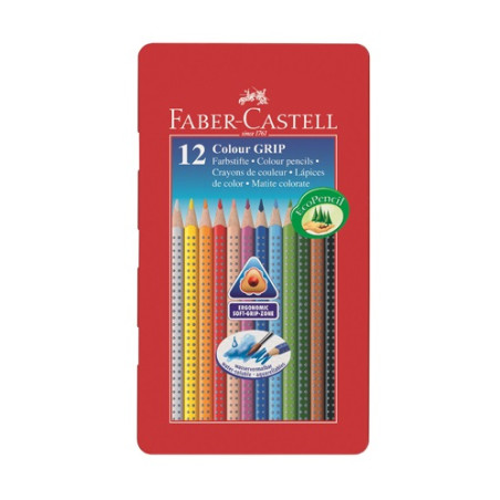 Akvarelové pastelky Faber-Castell Grip 1001