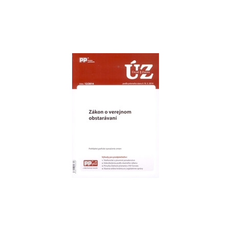 UZZ 12/2014 Zákon o verejnom obstarávaní