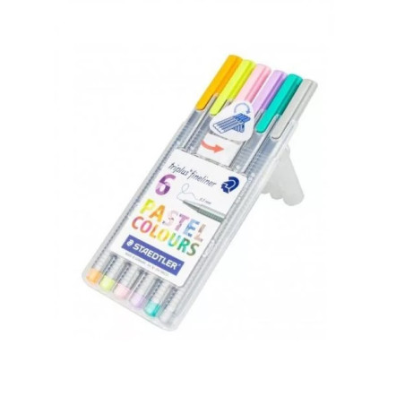 Linery STAEDTLER triplus fineliner 6ks PASTEL