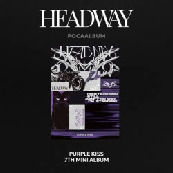 Purple Kiss: 7Th Mini Album : Headway (Poca) (Package Cover + Photo Stand / Qr Card + Sticker 2Ea