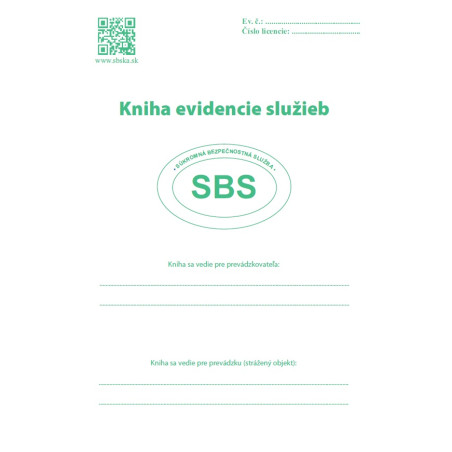 Kniha evidencie služieb