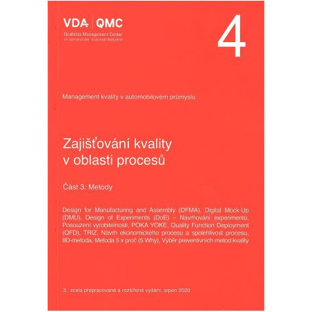 VDA 4 - Část 3: Metody (3.vydání)