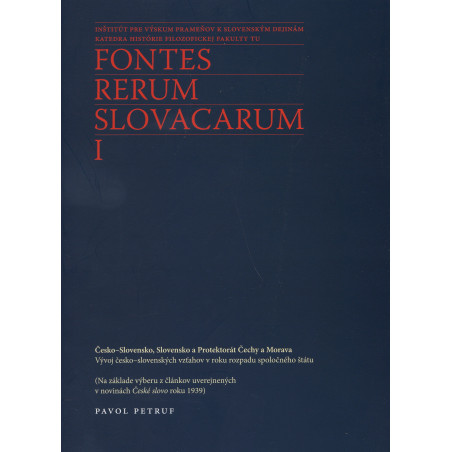 Fontes Rerum Slovacarum I