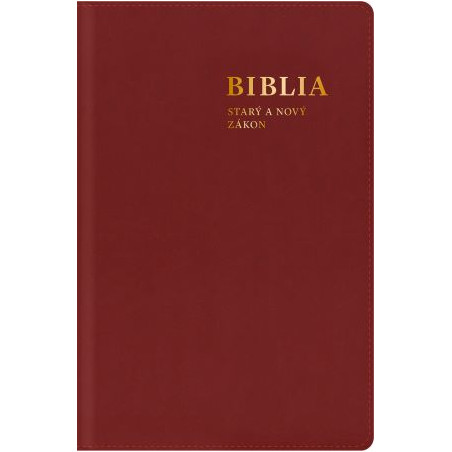 Biblia. Starý a Nový zákon, s mapami (bordová) - stredný formát