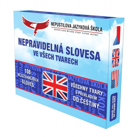 Angličtina - výukové hrací karty - nepravidelná slovesa