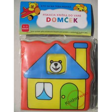 Pískacia knižka do vane - Domček