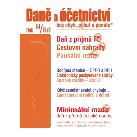 DaÚ 3-4/2023 Daně a účetnictví bez chyb, pokut a penále