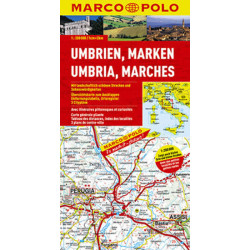 Itálie - Umbrie,Marches/mapa