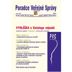 PVS 5-6/2021 Katalog odpadů a posuzování vlastností odpadů, Zákon o kompenzačním bonusu pro rok 2021, Zákon o mimořád