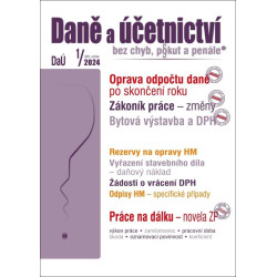 DaÚ 1/2024 Oprava poměrného odpočtu daně po skončení roku