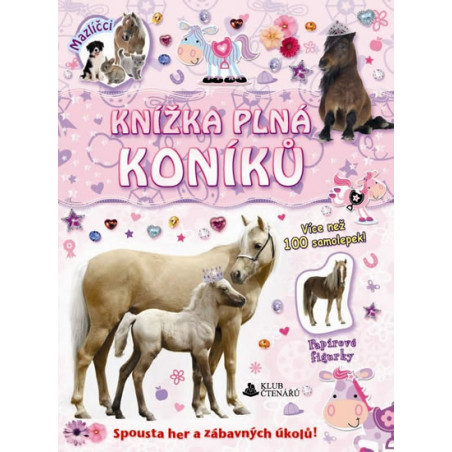 Knižka plná koníků - samolepky a figurky