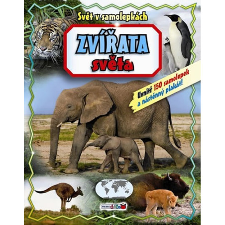 Zvířata světa - Svět v samolepkách