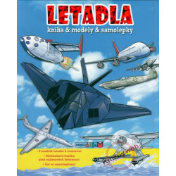 Letadla - knížka a modely a samolepky