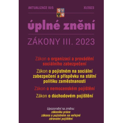 Aktualizace III/5 2023 O organizaci a provádění sociálního zabezpečení