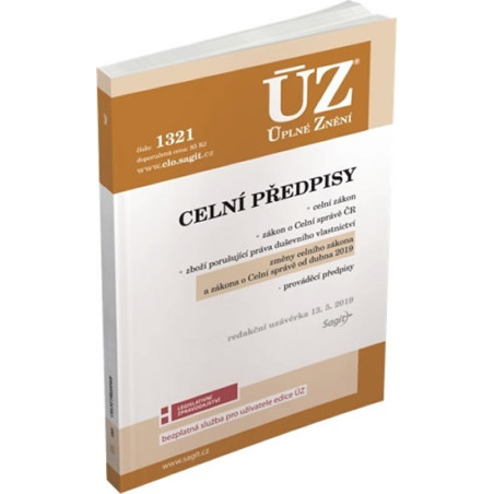 ÚZ 1321 Celní předpisy