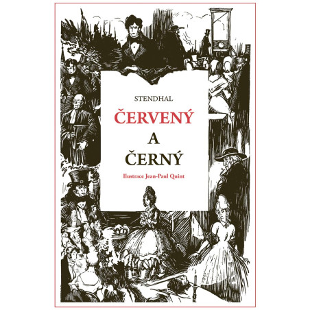Červený a černý ilustrované