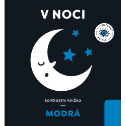 Modrá: V noci - kontrastní knížka
