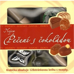Nejen pečení s čokoládou - krabička obsahuje 128stránkovou knihu s recepty