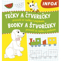 Precvič si rúčku s psíkom - Bodky a štvorčeky