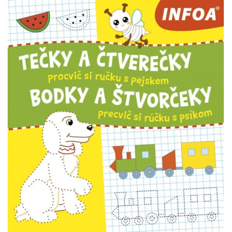 Precvič si rúčku s psíkom - Bodky a štvorčeky