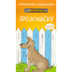 Spojovačky s dúhovou pastelkou - oranžový zošit