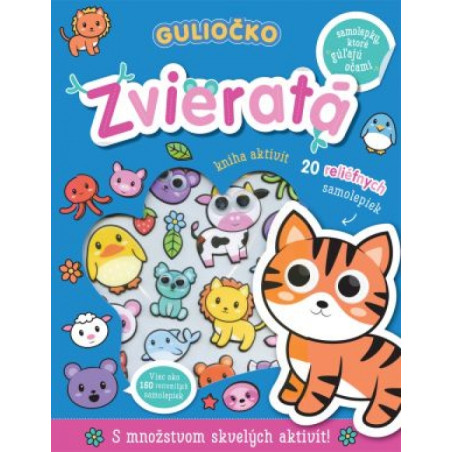 Guliočko Zvieratá 20 reliéfnych samolepiek