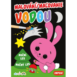 Maľovanie vodou - Nočný les