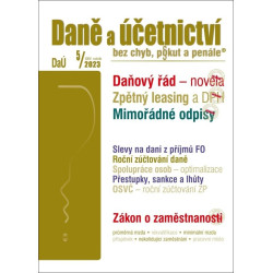 DaÚ 5/2023 Daně a účetnictví bez chyb, pokut a penále