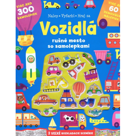 Vozidlá rušné mesto so samolepkami
