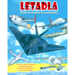 Letadla - Kniha & modely & samolepky