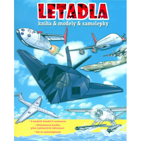 Letadla - Kniha & modely & samolepky