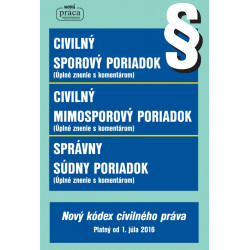 Civilný sporový poriadok, Civilný mimosporový poriadok a Správny súdny poriadok