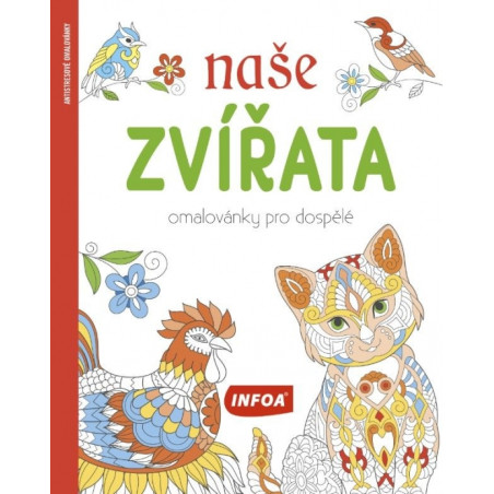 Omalovánky pro dospělé - Naše zvířata