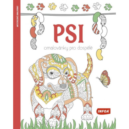 Omalovánky pro dospělé - Psi