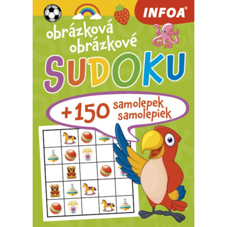 Obrázkové sudoku + 150 samolepiek ( zelený zošit )