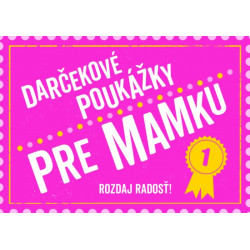 Darčekové poukážky pre mamku