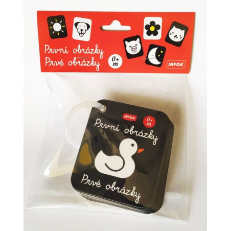 Prvé obrázky (0+ mesiacov) - kartičky s krúžkom