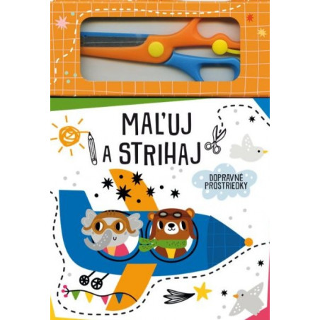 Dopravné prostriedky - Maľuj a strihaj