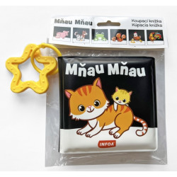 Kúpacia knižka s hryzadlom - Mňau Mňau