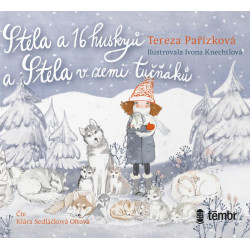 Stela a 16 huskyů + Stela v zemi tučňáků