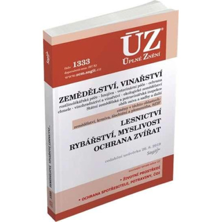 ÚZ 1433 Zemědělství, Vinařství, Lesnictví, Myslivost, Rybářství, Ochrana zvířat