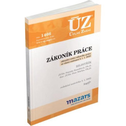 ÚZ 1466 Zákoník práce, rejstřík, 2022