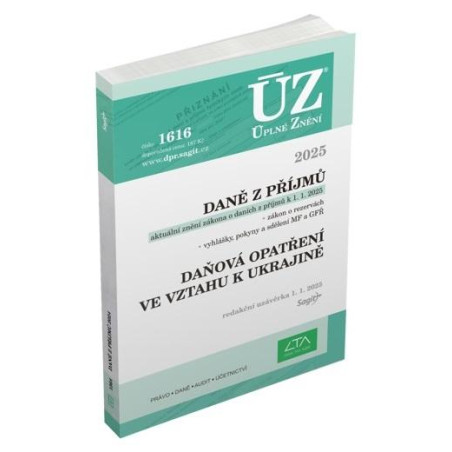 ÚZ 1616 Daně z příjmů, 2025