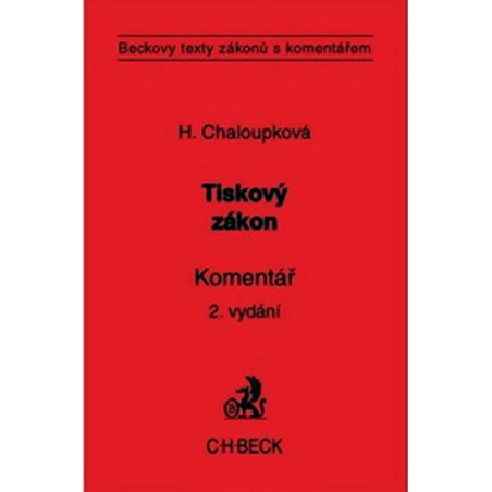 Tiskový zákon. Komentář
