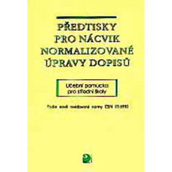 Předtisky pro nácvik normalizované úpravy dopisů