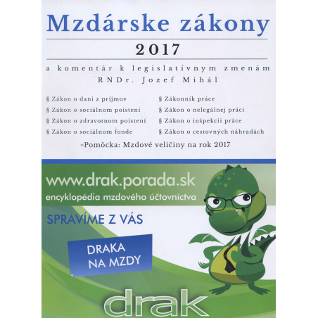 Mzdárske zákony 2017
