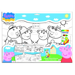 Velké plakátové omalovánky Prasátko Peppa + fixy
